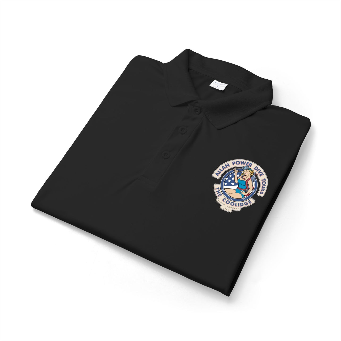 Tropical 'S' Logo Polo — Shoreline Tours Embroidered Performance Shirt