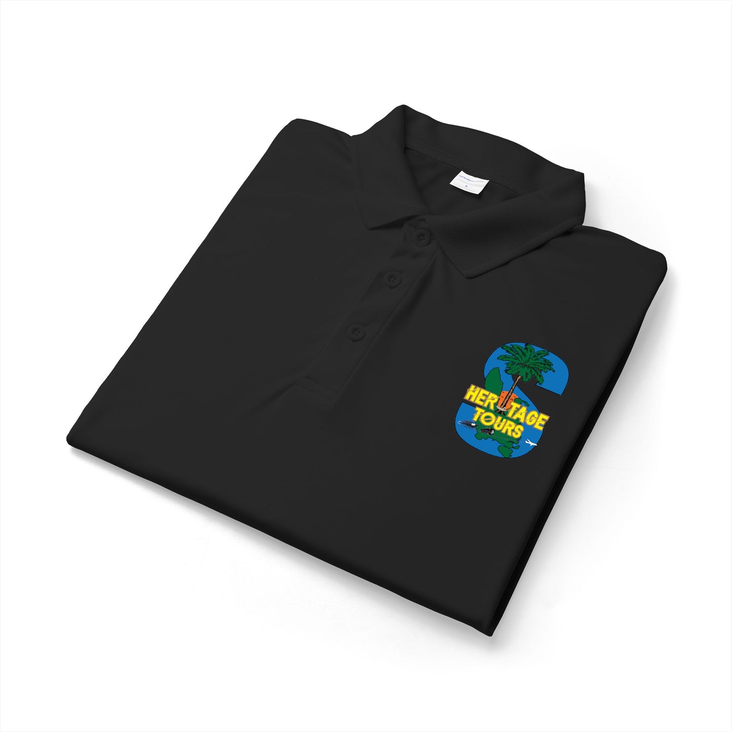 Tropical 'S' Logo Polo — Shoreline Tours Embroidered Performance Shirt