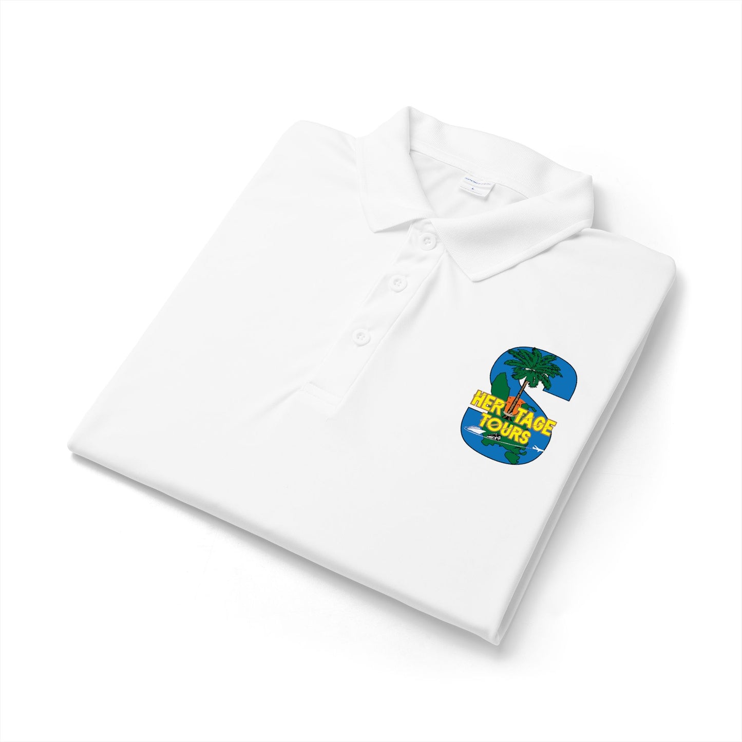 Tropical 'S' Logo Polo — Shoreline Tours Embroidered Performance Shirt