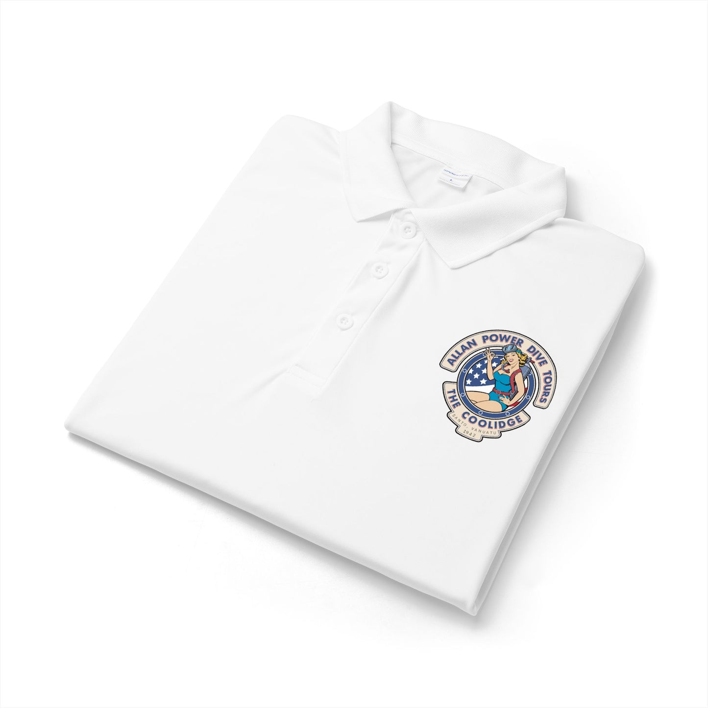 Tropical 'S' Logo Polo — Shoreline Tours Embroidered Performance Shirt